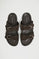 Brown bio sandal Amara with buckles and Polo Club logo