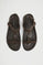 Brown bio sandal Orelia with Polo Club metal detail