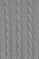 Grey-marl cable-knit wool-blend jumper with Rigby Go embroidery