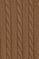 Camel-marl cable-knit wool-blend jumper with Rigby Go embroidery