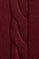 Maroon cable-knit wool-blend jumper Rigby Go