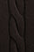 Dark-chocolate cable-knit wool-blend jumper Rigby Go
