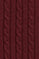 Maroon wool-blend cable-knit jumper with polo collar Rigby Go