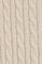 Beige-marl wool-blend cable-knit jumper with V-neck Rigby Go