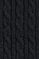 Dark-grey-marl wool-blend cable-knit vest with Rigby Go embroidery