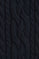 Navy-blue cable-knit jumper with Polo Club 3D logo