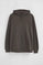 Asphalt-grey hoodie with pocket and Rigby Go embroidery