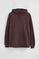 Plum hoodie with pocket and Rigby Go embroidery