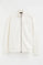 Nude high-neck zip-up sweatshirt with Rigby Go embroidery