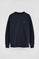 Navy-blue sweatshirt with raglan sleeves and Rigby Go embroidery