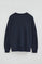 Navy-blue round-neck sweatshirt with Established 2012 Polo Club embroidery