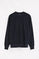 Navy-blue sweatshirt with diagonal light terry outer Polo Club