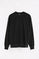 Black sweatshirt with diagonal light terry outer Polo Club