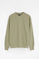 Sage-green sweatshirt with diagonal light terry outer Polo Club