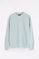 Blue-grey sweatshirt with diagonal light terry outer Polo Club