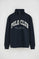Navy-blue wide-fit high-neck sweatshirt with zip Polo Club