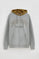 Grey-marl sweatshirt with contrasting hood Polo Club