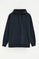 Navy-blue relaxed-fit hoodie with buttons Polo Club