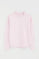Pink round-neck boxy-fit sweatshirt with Rigby Go embroidery