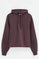 Plum regular-fit hoodie with Rigby Go embroidery
