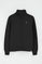 Black half-zip sweatshirt with Rigby Go embroidery