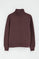 Plum half-zip sweatshirt with Rigby Go embroidery