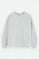 Blue-grey round-neck sweatshirt with Rigby Go embroidered logo