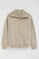 Beige sweatshirt with metallic zip Polo Club