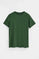 Bottle-green short-sleeve T-shirt with Rigby Go embroidery