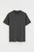 Anthracite-grey round-neck T-shirt with Rigby Go embroidery