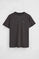 Anthracite-grey regular-fit T-shirt with Polo Club embroidery