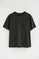 Anthracite-grey T-shirt with zipped pocket and Polo Club embroidery