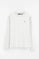 White long-sleeve T-shirt with Rigby Go embroidery