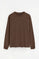 Brown long-sleeve T-shirt with Rigby Go embroidery