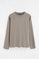 Taupe relaxed-fit T-shirt with Rigby Go embroidery