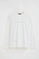 White long-sleeve T-shirt with Polo Club Established 2012 embroidery