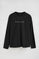 Black long-sleeve T-shirt with Established 2012 Polo Club embroidery