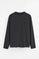 Black long-sleeve T-shirt with Polo Club patch