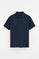 Navy-blue regular-fit polo shirt with Rigby Go embroidery
