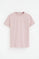 Pale-pink regular-fit T-shirt with Rigby Go embroidery