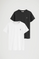 Women’s 2-pack T-shirts in white and black with regular fit and Rigby Go embroidery