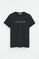 Anthracite-grey short-sleeve T-shirt with Established 2012 Polo Club embroidery