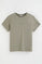 Taupe regular-fit T-shirt with Polo Club embroidery