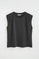 Anthracite-grey sleeveless T-shirt with pleats Polo Club