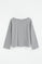 Grey-marl boat-neck T-shirt with Polo Club logo