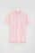 Pink short-sleeve polo shirt with regular fit and Rigby Go embroidery