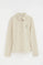 Beige long-sleeve slim-fit polo shirt with Rigby Go embroidery