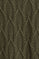 Army-green wool-blend cable-knit jumper with round neck Polo Club