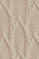 Beige wool-blend cable-knit jumper with round neck Polo Club