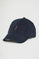 Navy-blue corduroy cap with Rigby Go logo